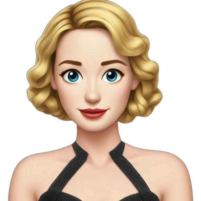 Emily Blunt cocktail dress emoji