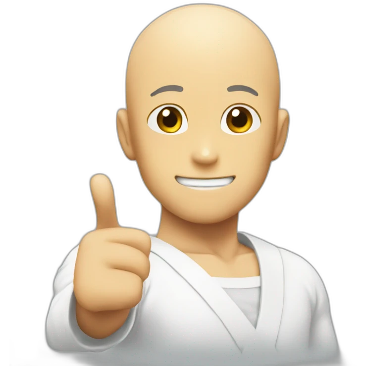 Saitama saying OK emoji
