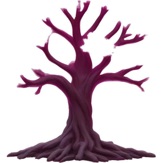 neon pink tree of lifse emoji