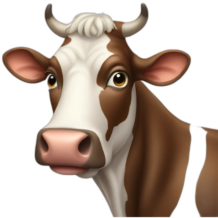 A very large cow emoji