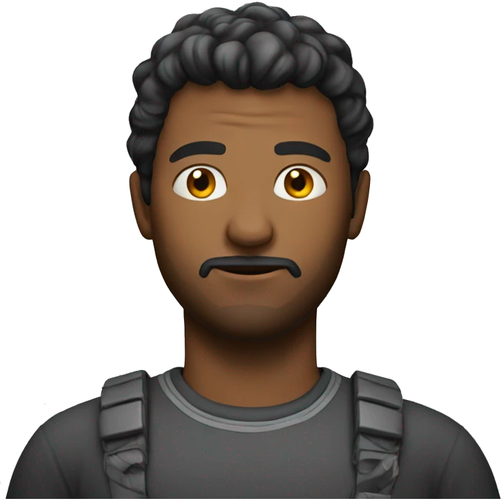 A man gaming  emoji