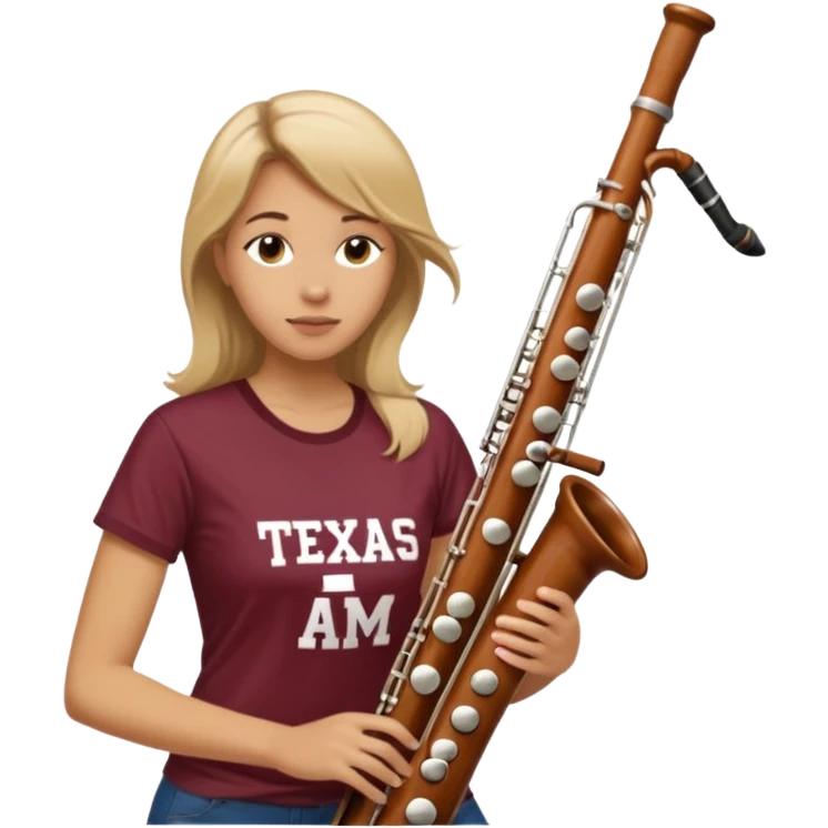 dirty blonde bassoon player texas a&m emoji