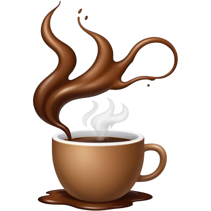 Spilled coffee  emoji