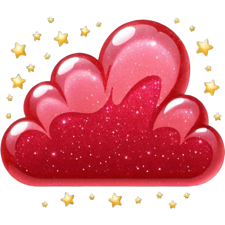 red glitter sky emoji