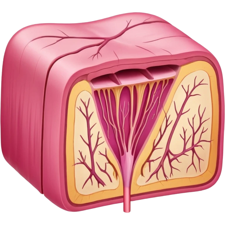 hair follicle cross, with pink colors emoji
