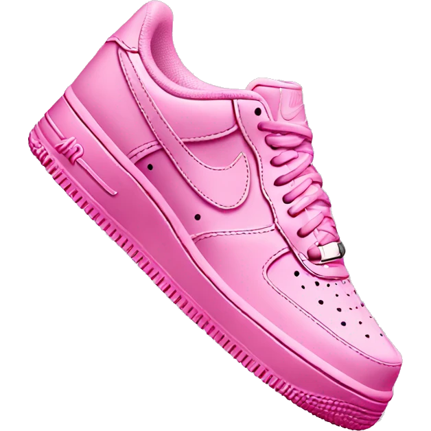 Nike Air Force 1 pink emoji
