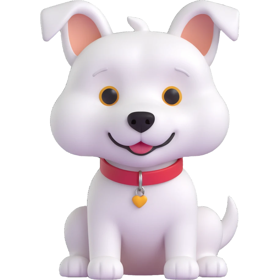 white dog emoji