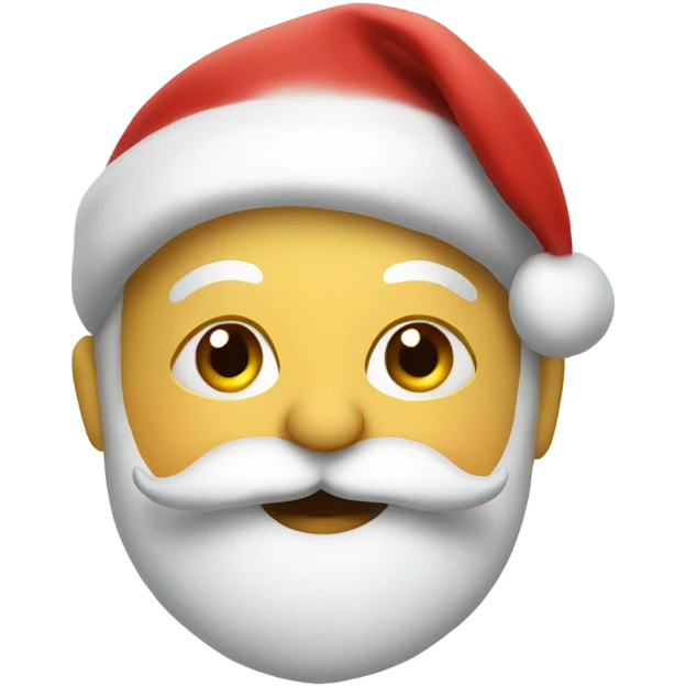 Santa giving a kiss emoji