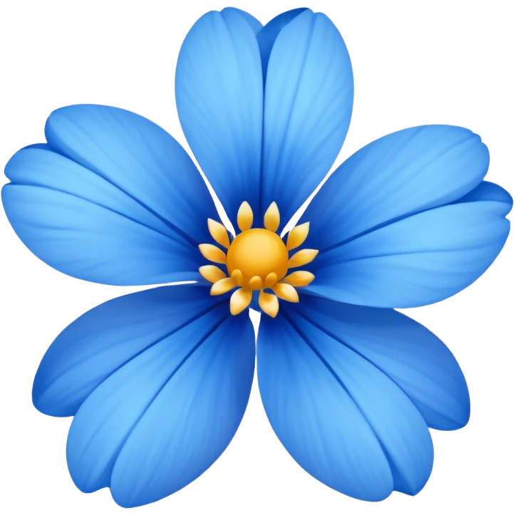 blue flower emoji