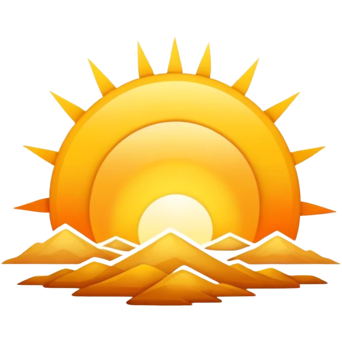 Golden Sunrise emoji