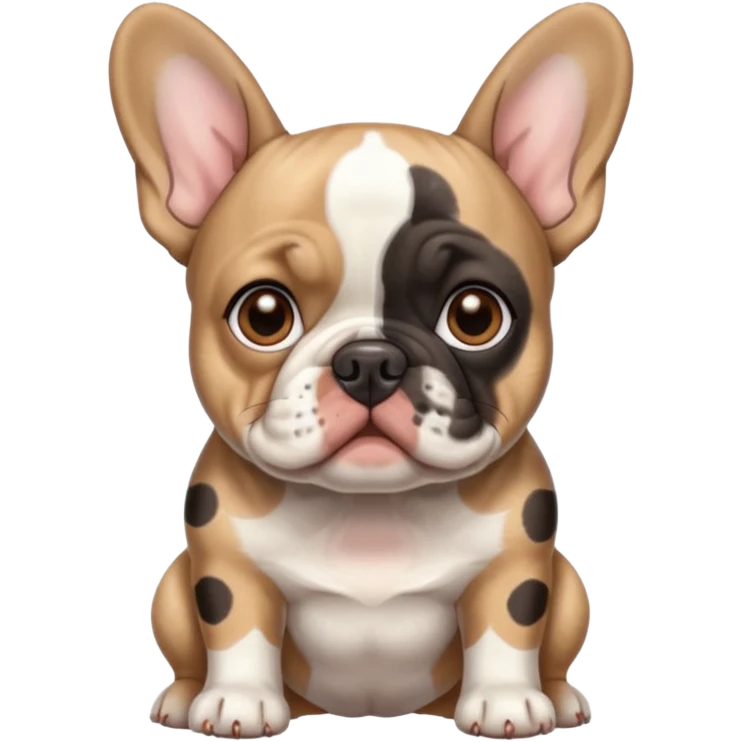 Bouledogue français merle emoji
