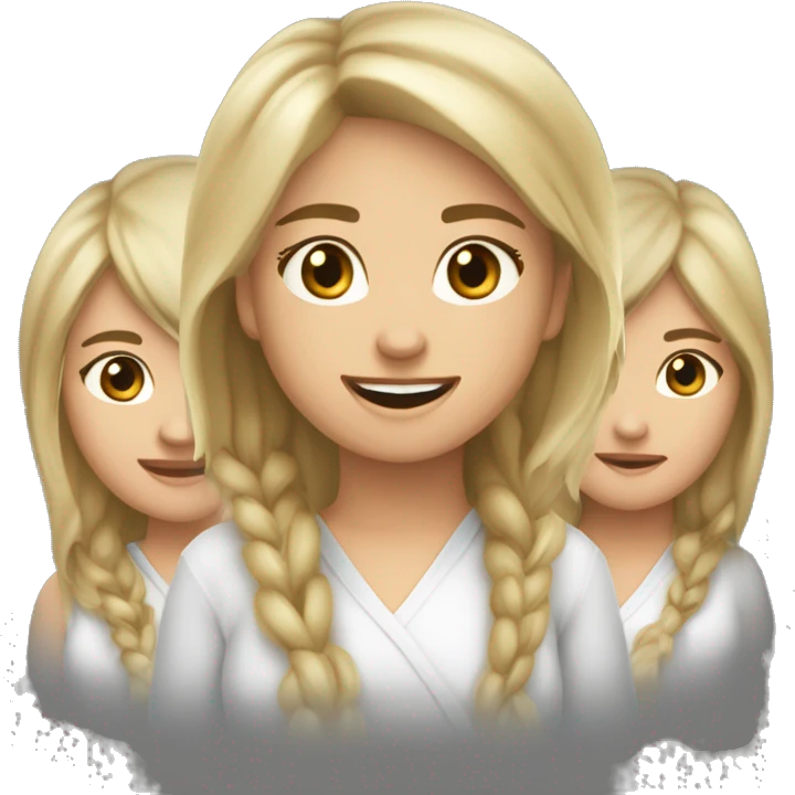 Девушка с рыжими волосами в 2х пучках сидит в пледе коричневом  emoji