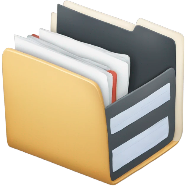 Folder full of documents emoji