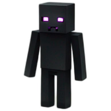 Enderman Minecraft réaliste emoji