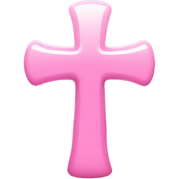 Pink cross emoji