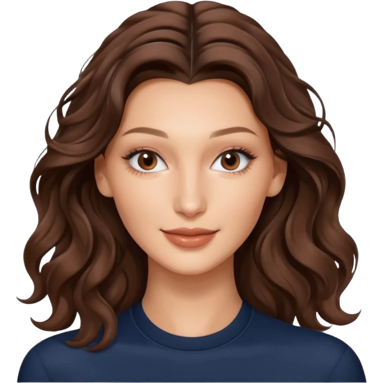 Bella hadid wavy hair emoji