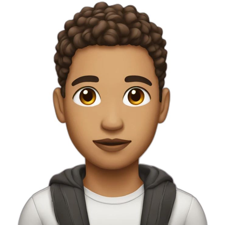 Lightskin with taper emoji