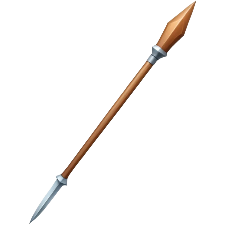 Long thin spear weapon emoji