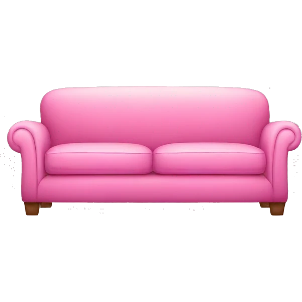 Pink sofa emoji