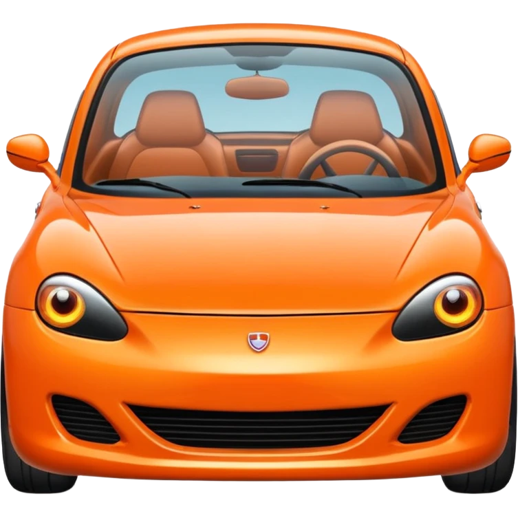 orange car emoji