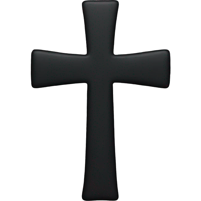 Black cross emoji