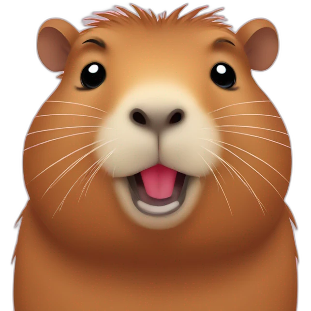 Capybara love heart emoji