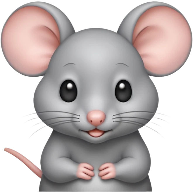 Funny cute mouse giving a side eye emoji
