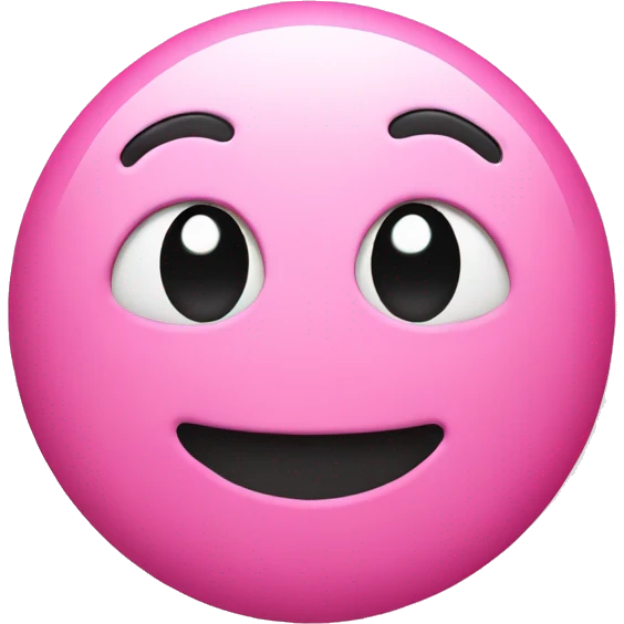 Pink smiley face emoji