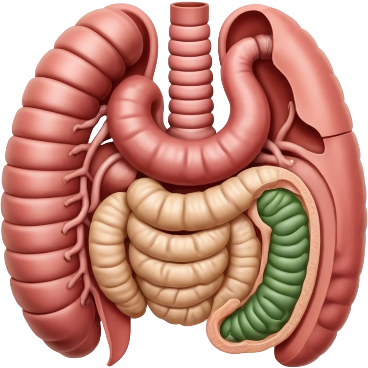 intestino e estomago emoji