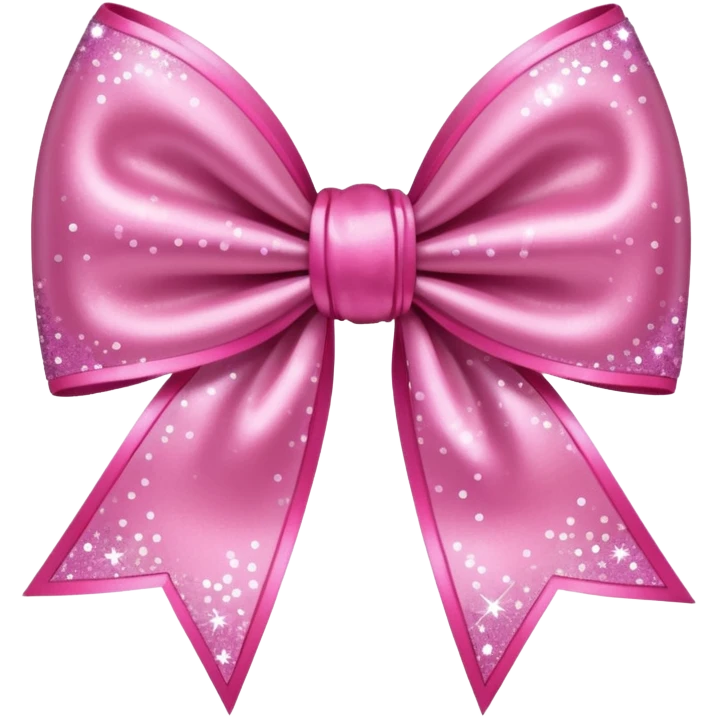 pink sparkling bow emoji