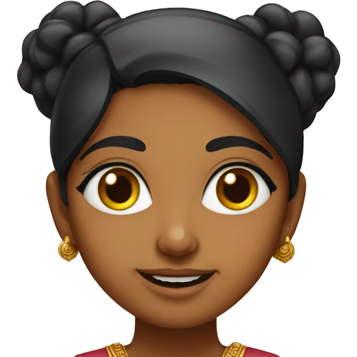 South Indian girl emoji