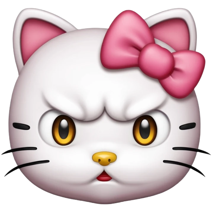 Angry hello kitty  emoji