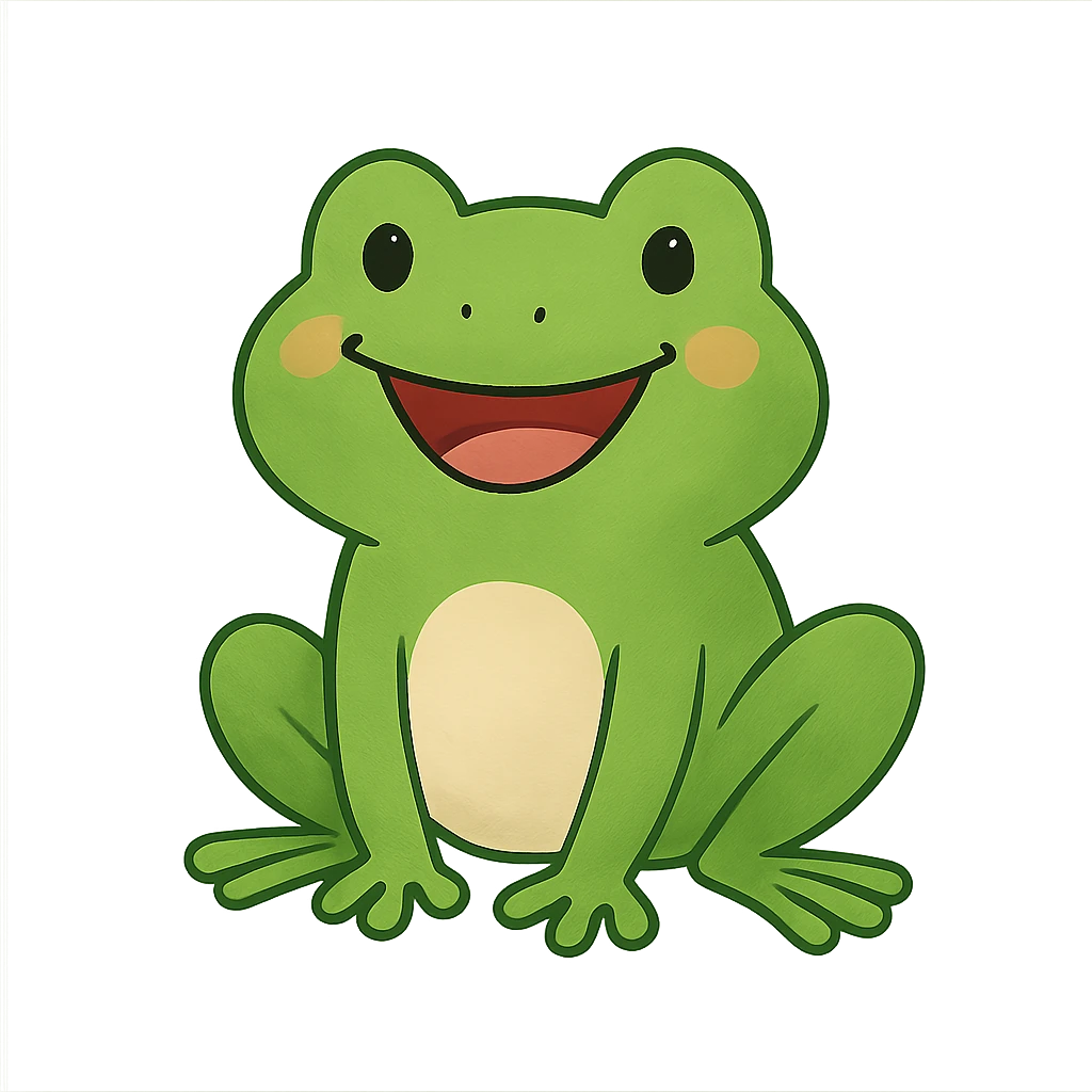 happy frog emoji