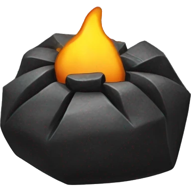 Lump Coal with a bow emoji