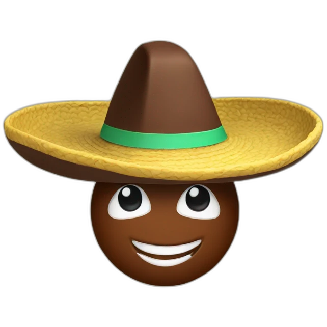 chocolate with sombrero emoji