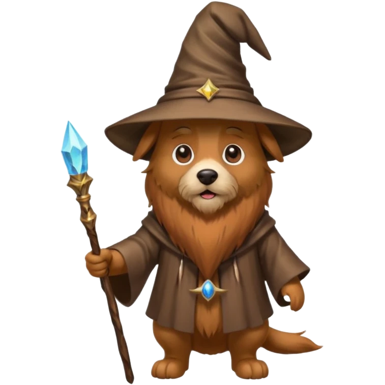Dog wizard emoji