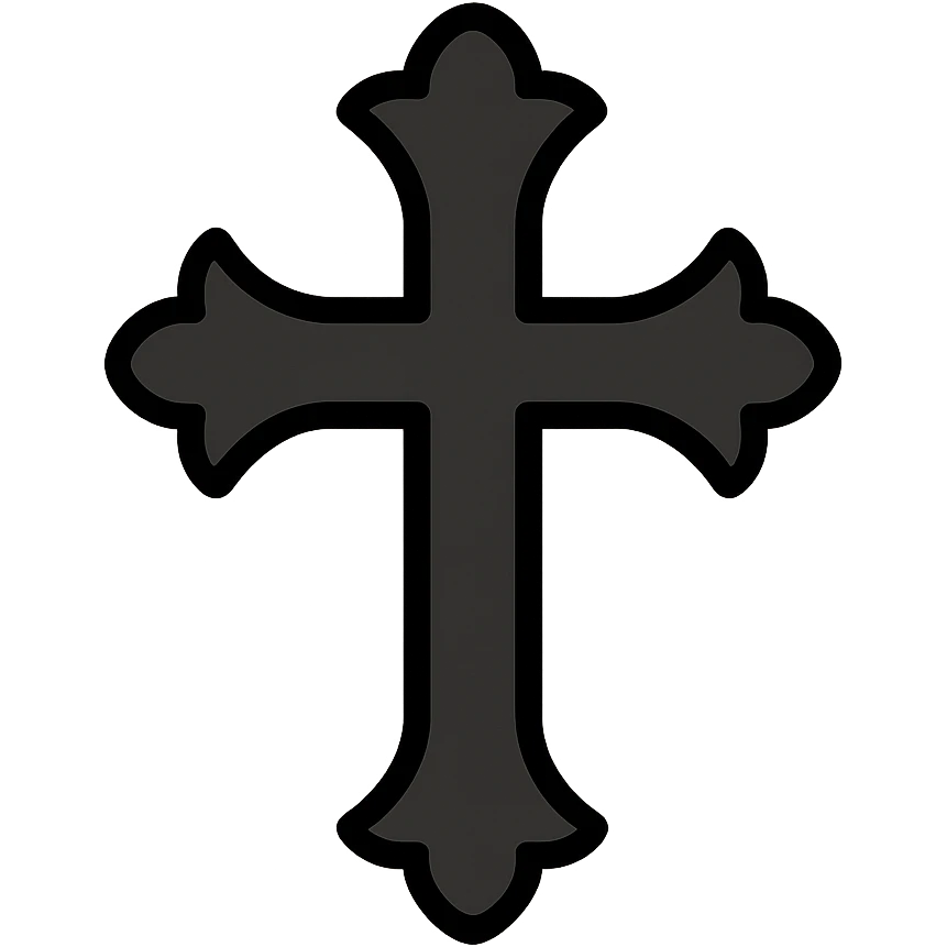 goth cross emoji