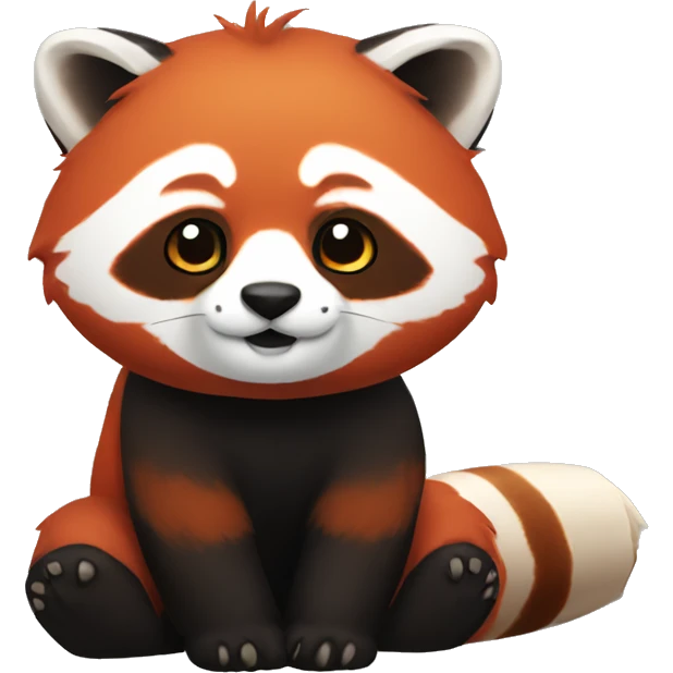 Red panda roll emoji