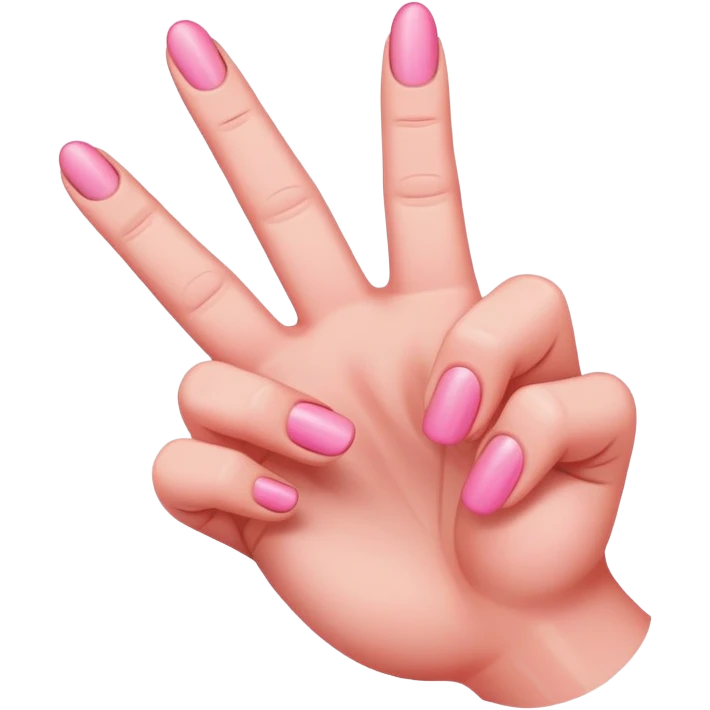 pink middle finger emoji