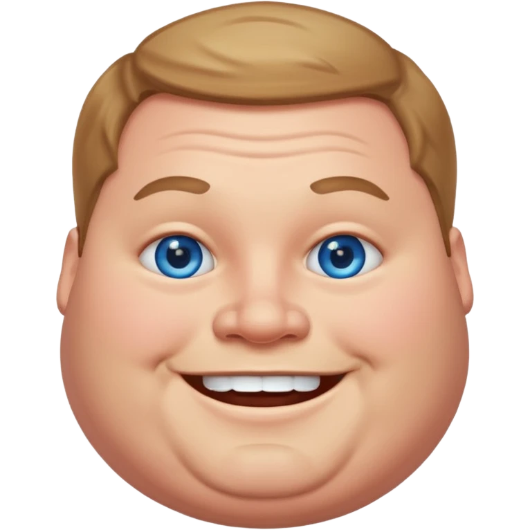 fat guy blue eyes  emoji