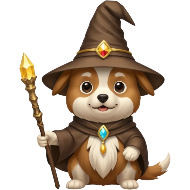 Dog wizard emoji