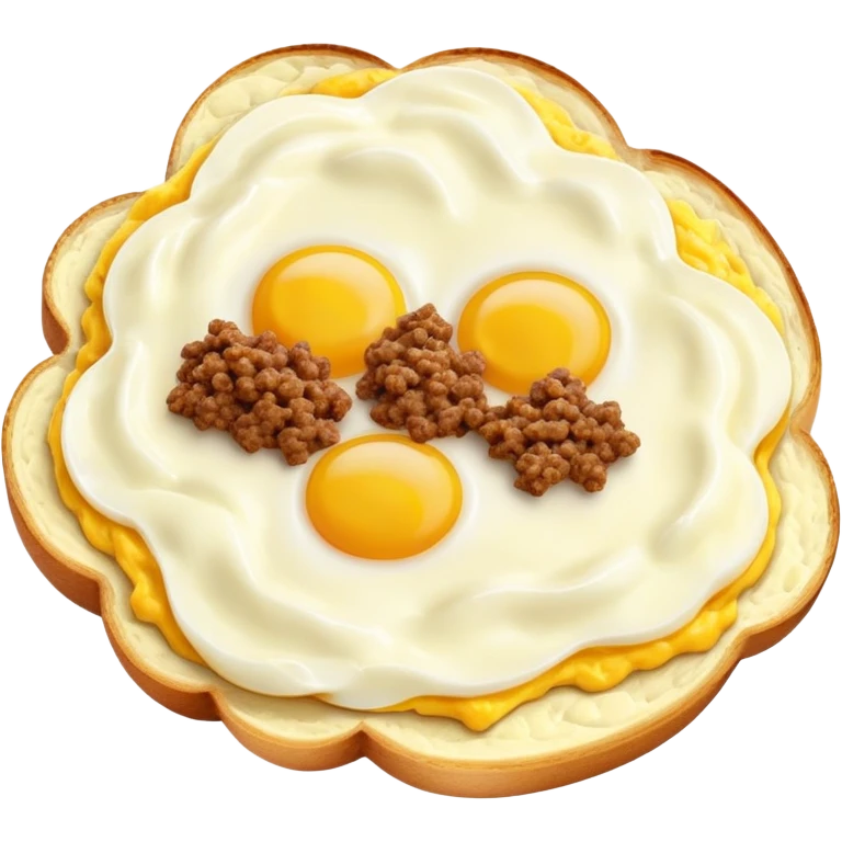 Scrambled eggs and ground beef  emoji