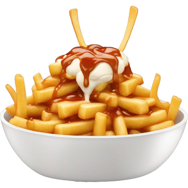 Poutine qui mange des nouilles  emoji
