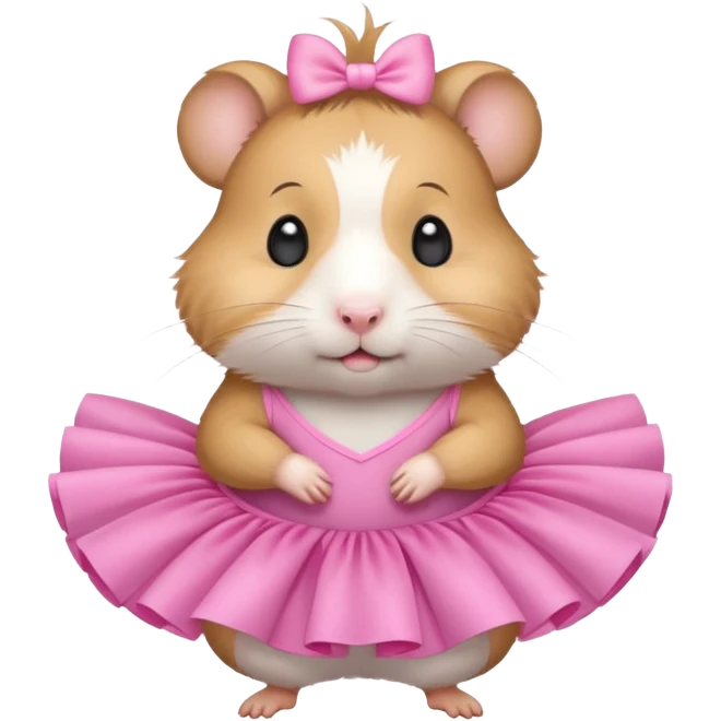 Hamster wearing tutu emoji