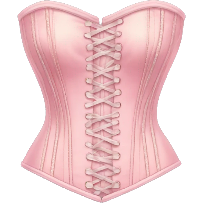 Vintage pink pastel corset emoji