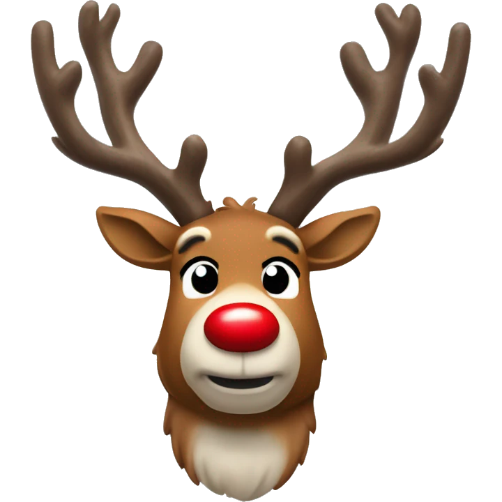 Rudolph the red nose reindeer  emoji