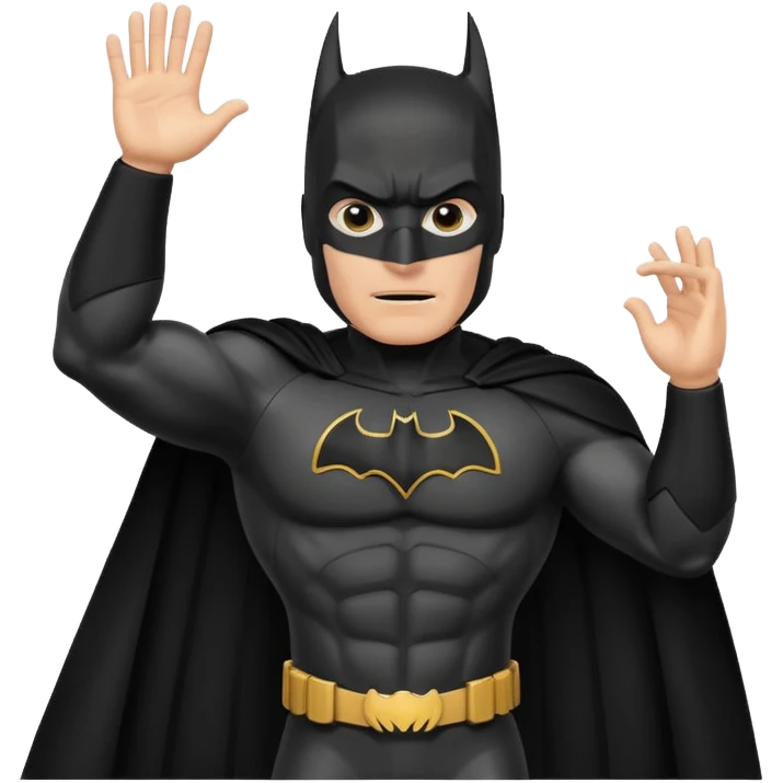 Batman waves emoji