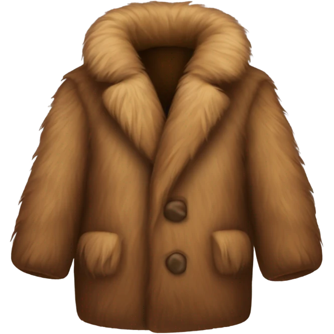 brown fur coat emoji