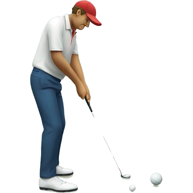 Golfer putting  emoji
