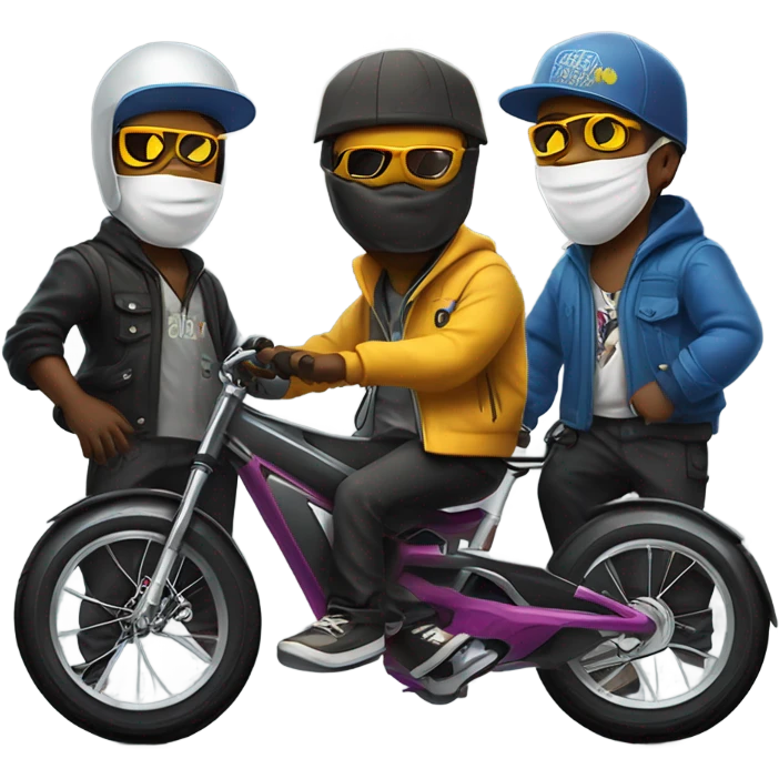 E-Bike Boyz gangsters  emoji